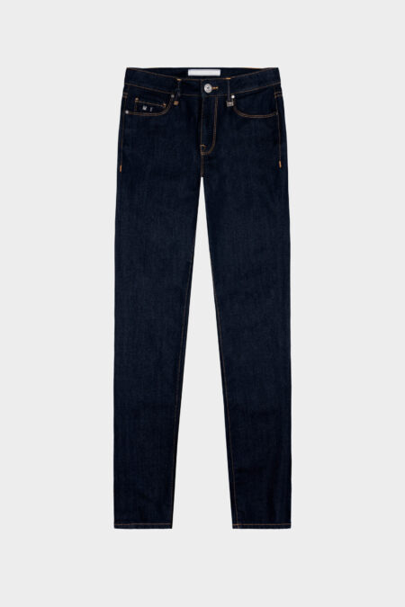 BIANCA CAPRI SKINNY JEANS IN DARK BLUE STRETCH DENIM