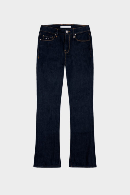 JEANS BIANCA FLARE CUT FLARE IN DENIM STRETCH BLU SCURO