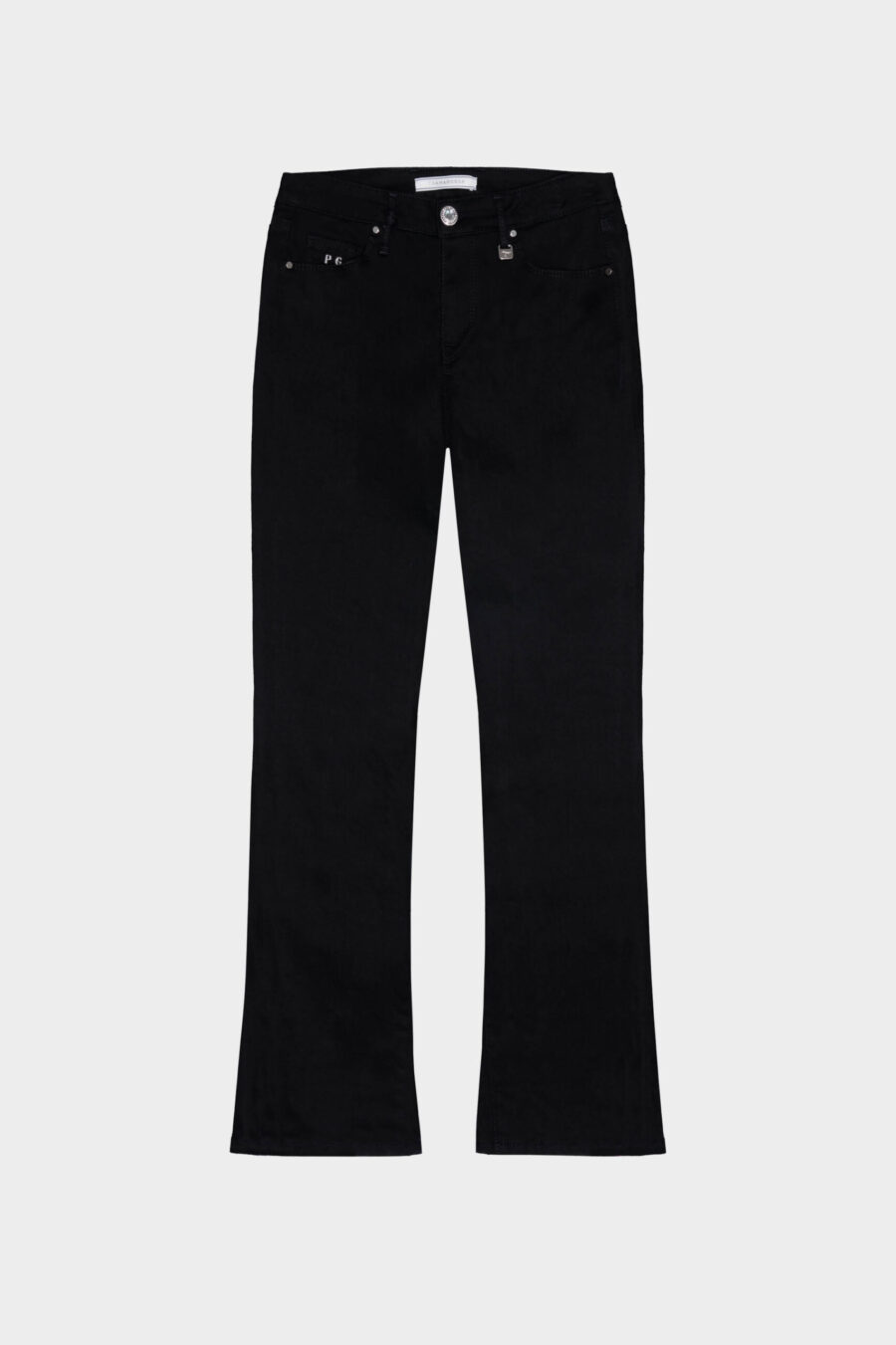 BIANCA FLARE CUT JEANS IN BLACK STRETCH DENIM