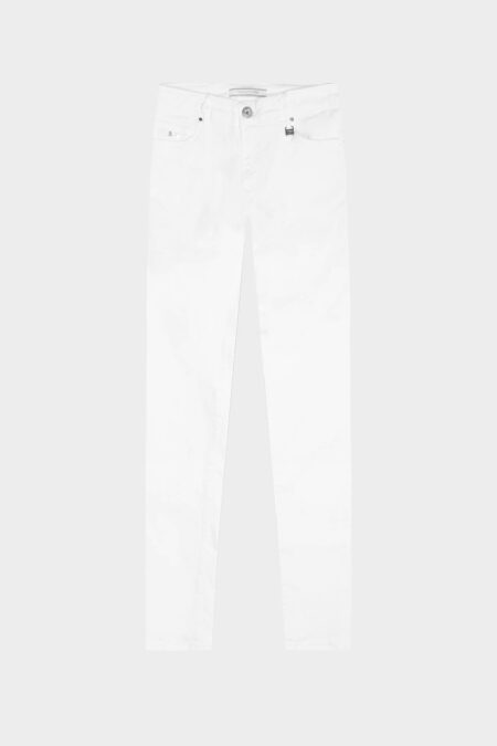 JEANS BIANCA SLIM SKINNY IN DENIM STRETCH BIANCO