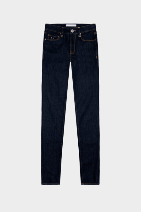 JEANS BIANCA SLIM SKINNY IN DENIM STRETCH BLU SCURO