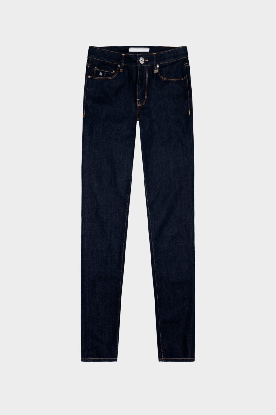 JEANS BIANCA SLIM SKINNY IN DENIM STRETCH BLU SCURO