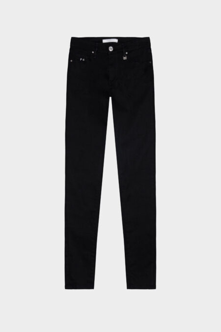 PANTALONE BIANCA SLIM SKINNY IN DENIM STRETCH NERO