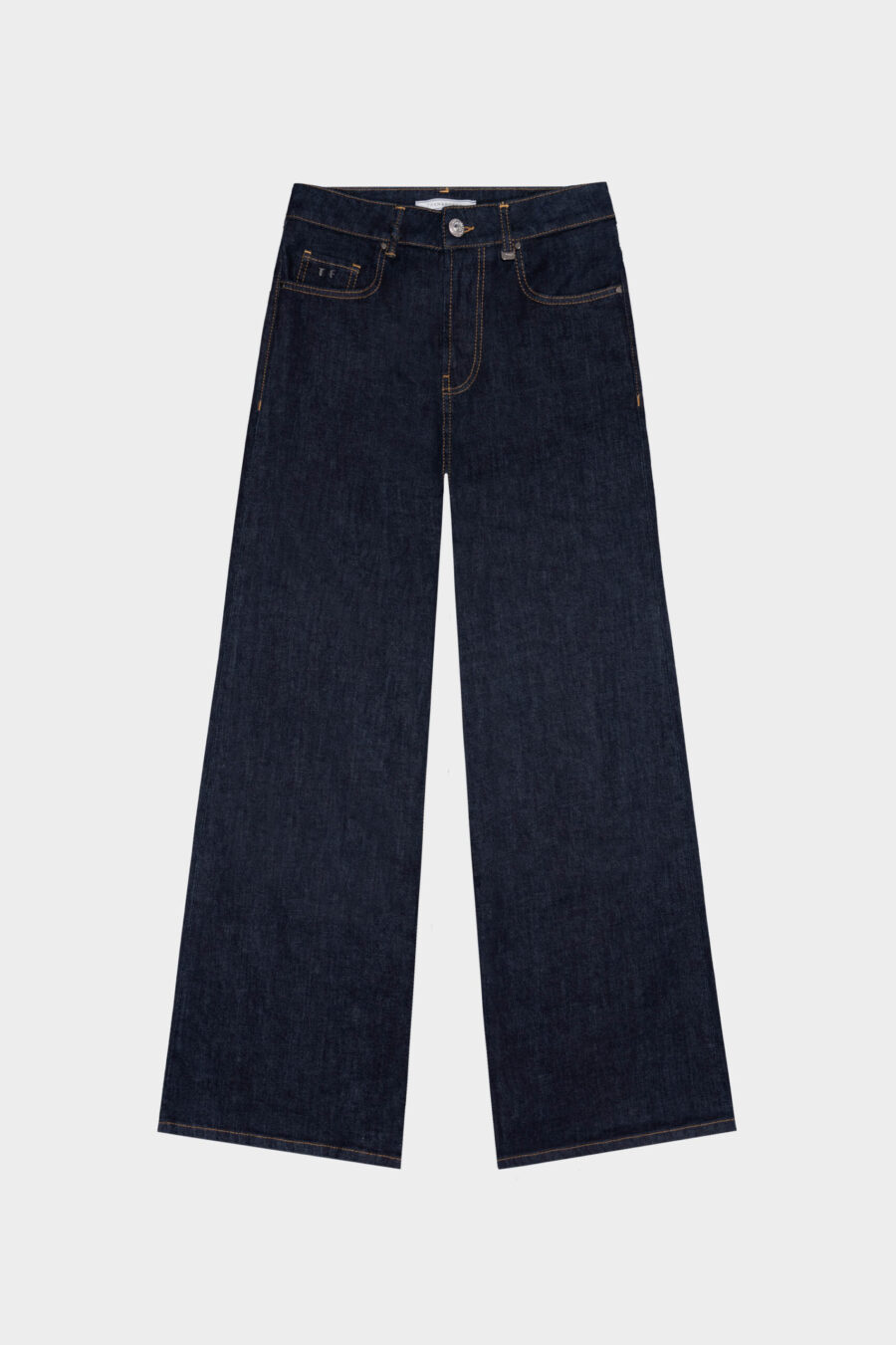 JEANS MONICA WIDE WIDE LEG IN DENIM BLU SCURO