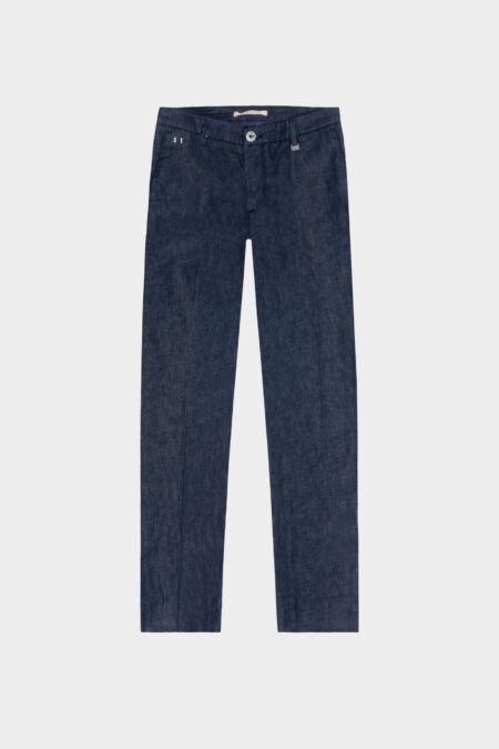 ADELE SLIM MEDIUM BLUE DENIM PANTS