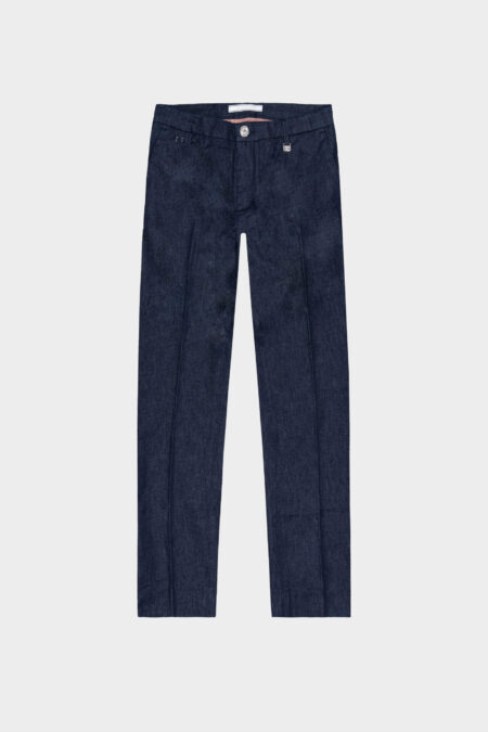 DARK BLUE DENIM ADELE SLIM PANTS