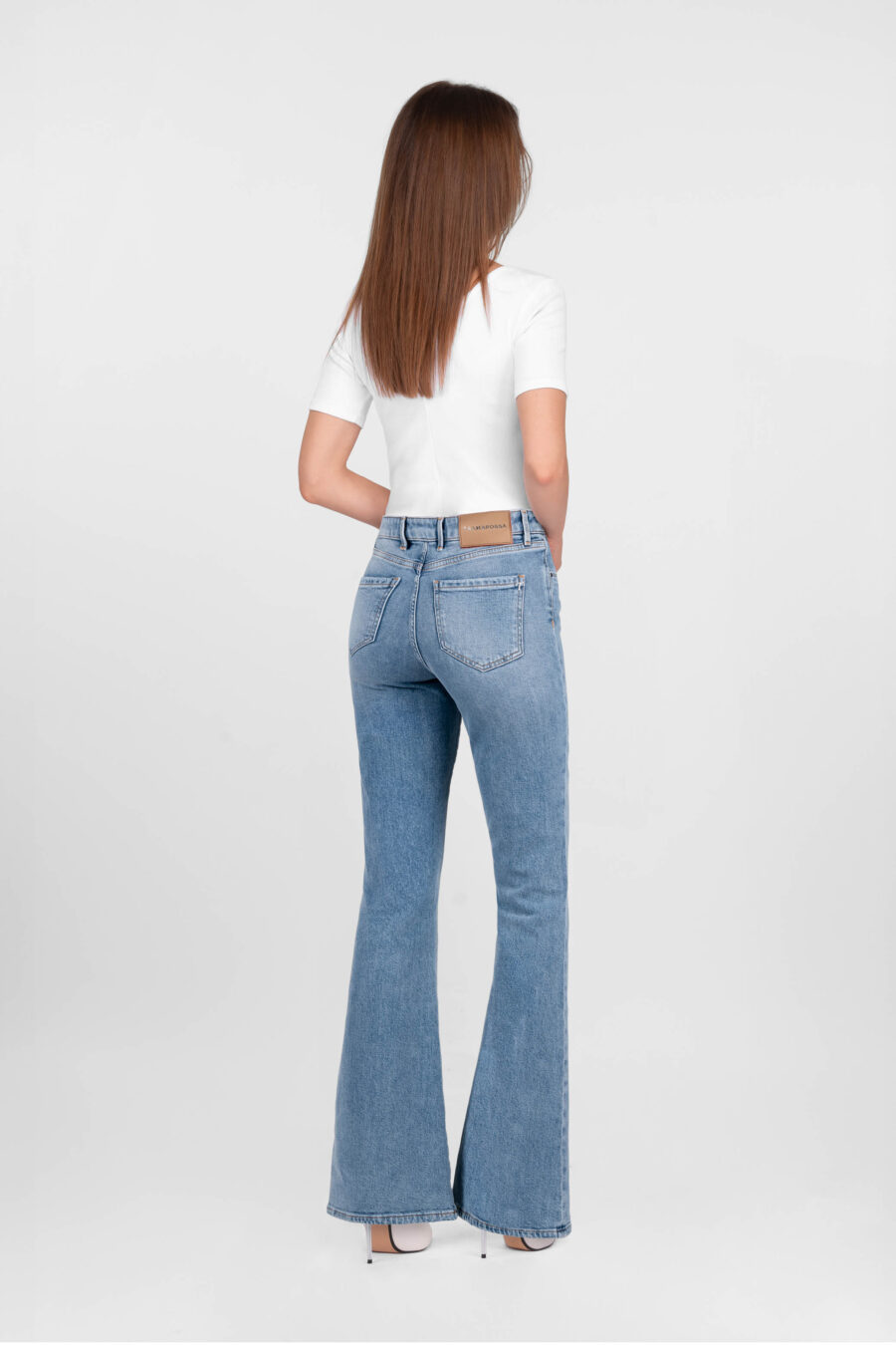 LAVINIA FLARE IN LIGHT BLUE DENIM - Image 3