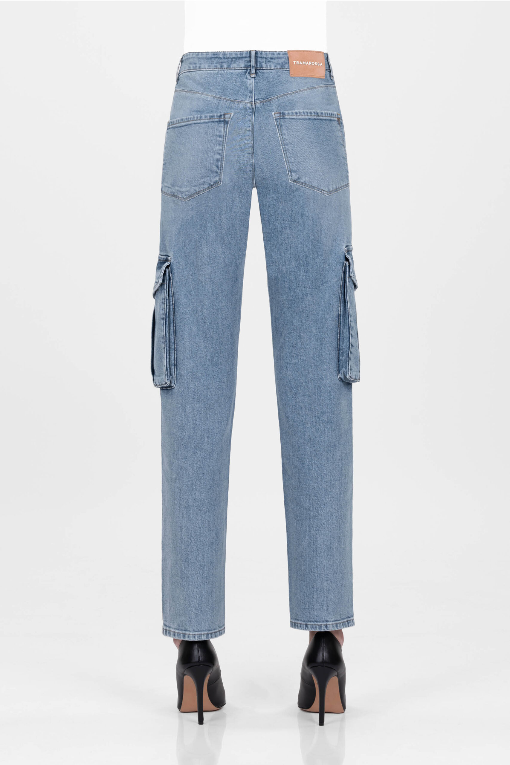 PANTALONE LUCIA MUM IN DENIM BLU CHIARO - immagine 6