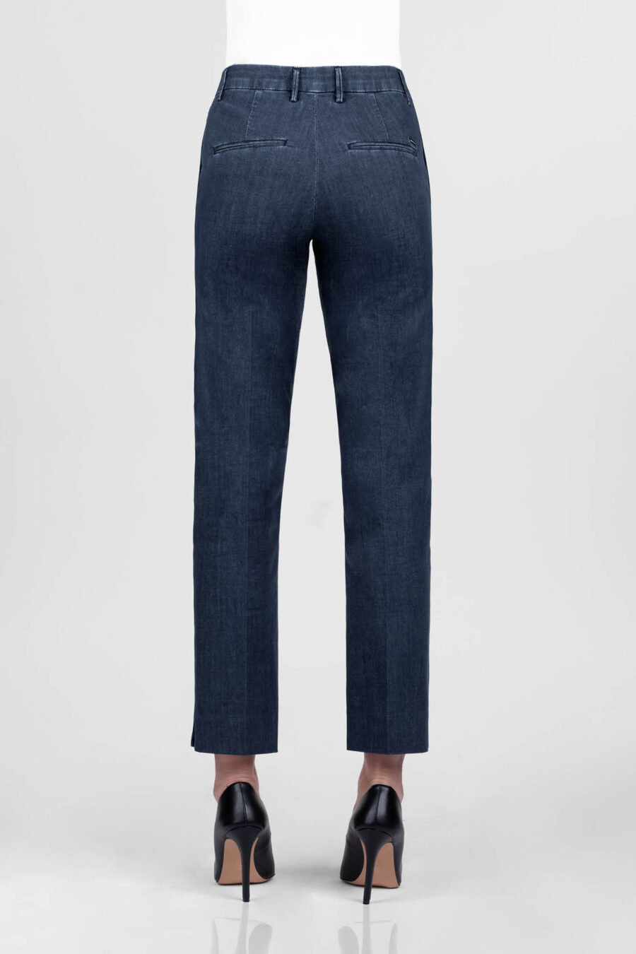 DARK BLUE DENIM ADELE SLIM PANTS - Image 6