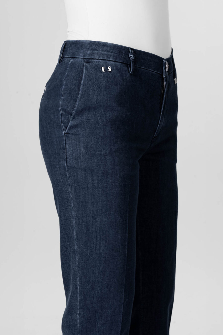 DARK BLUE DENIM ADELE SLIM PANTS - Image 7