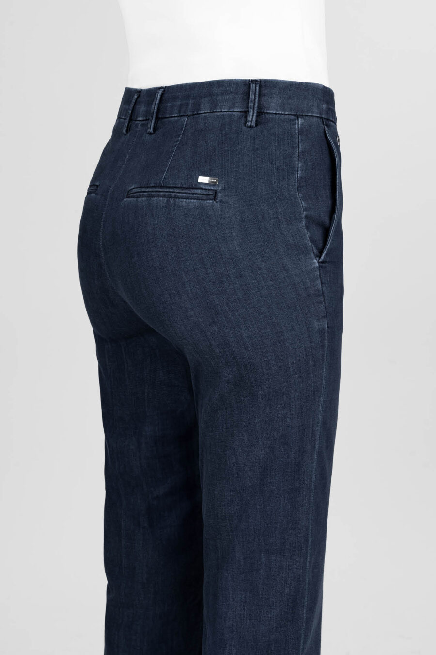DARK BLUE DENIM ADELE SLIM PANTS - Image 8