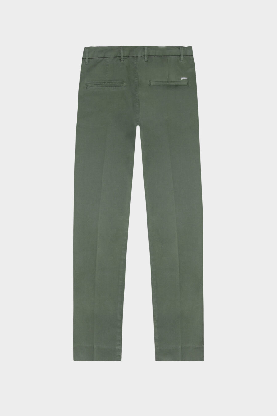 PANTALONE ADELE SLIM IN COTONE VERDE - immagine 11