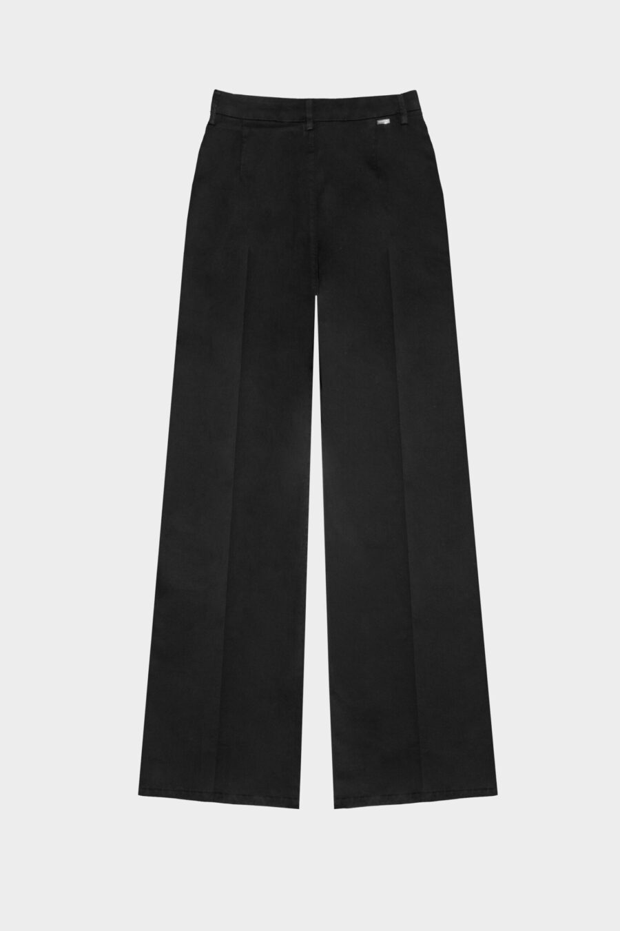AMELIA WIDE LEG PANTS IN BLACK COTTON GABARDINE - Image 11