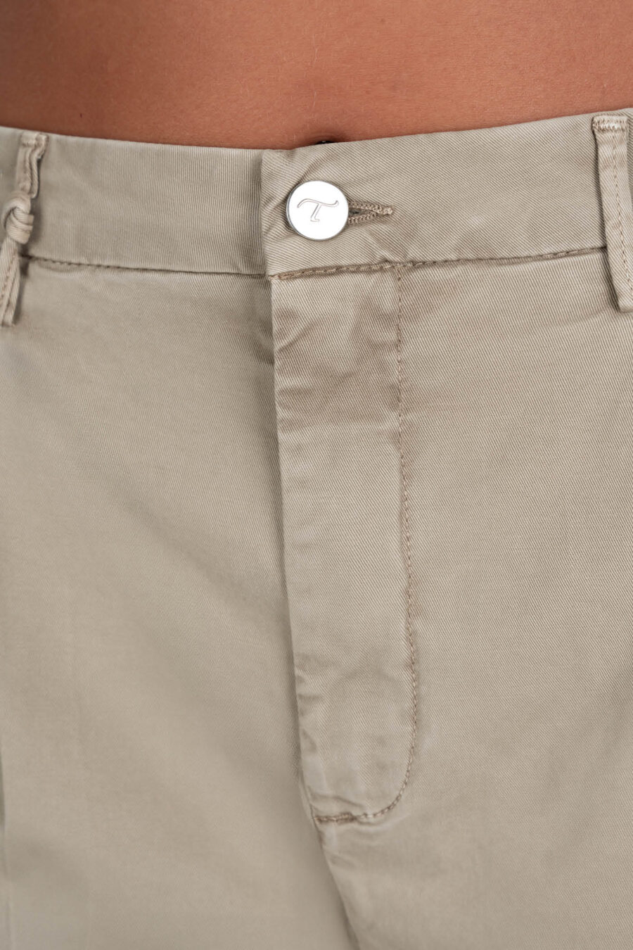 AURELIA WIDE LEG COTTON GABARDINE SAND PANTS - Image 10