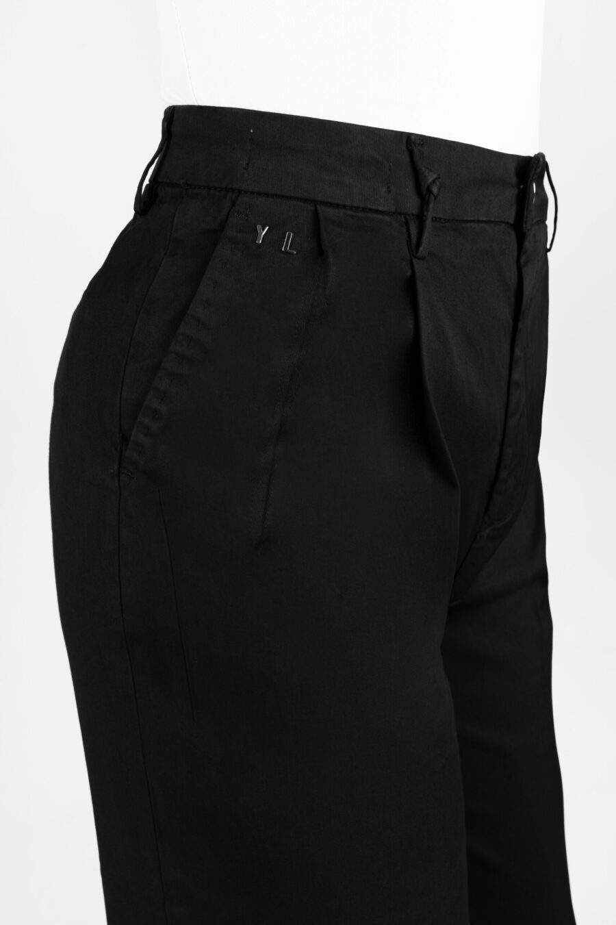 AURELIA WIDE LEG PANTS IN BLACK COTTON GABARDINE - Image 10