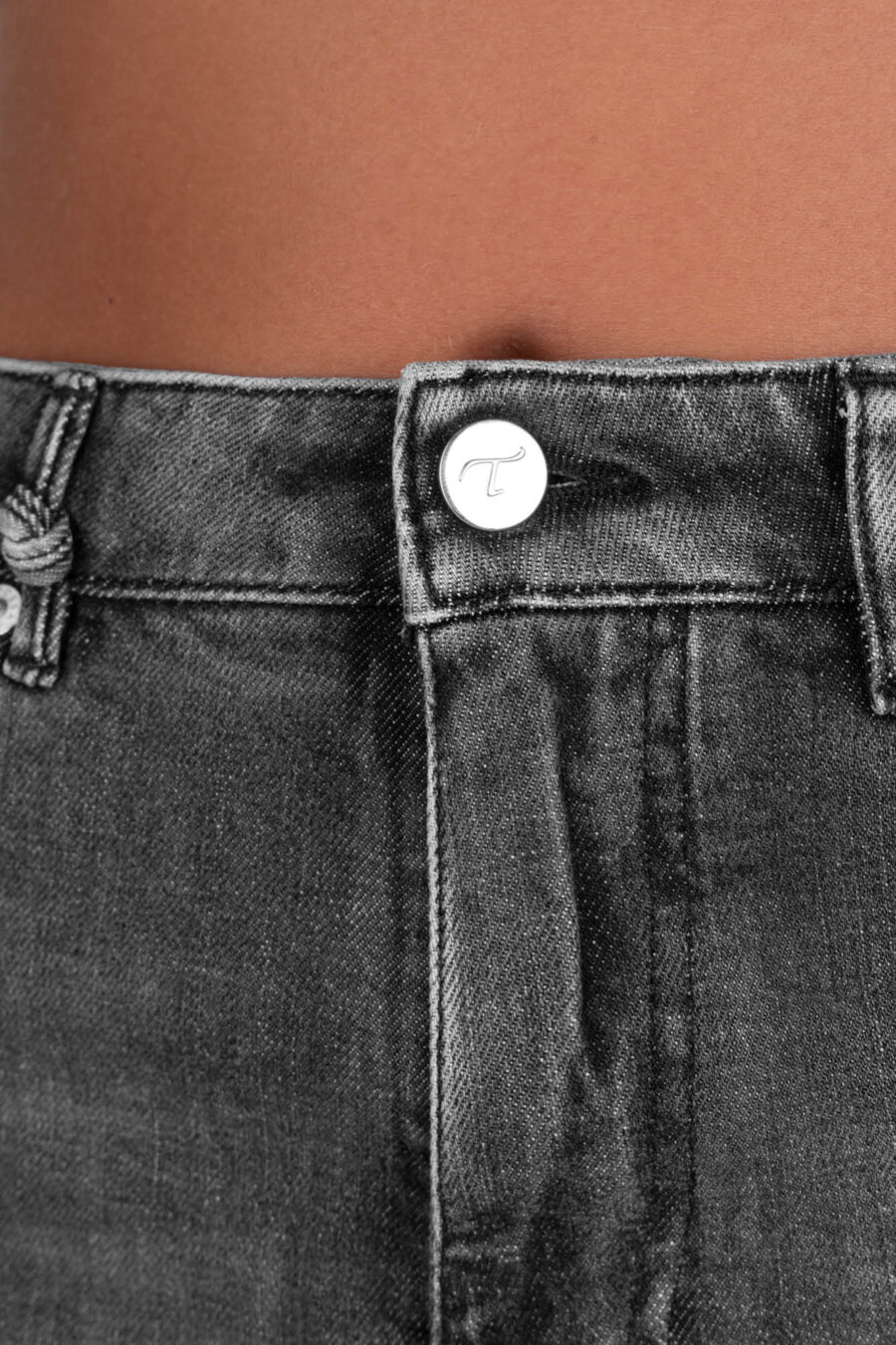 MONICA MUM JEANS IN BLACK DENIM - Image 10