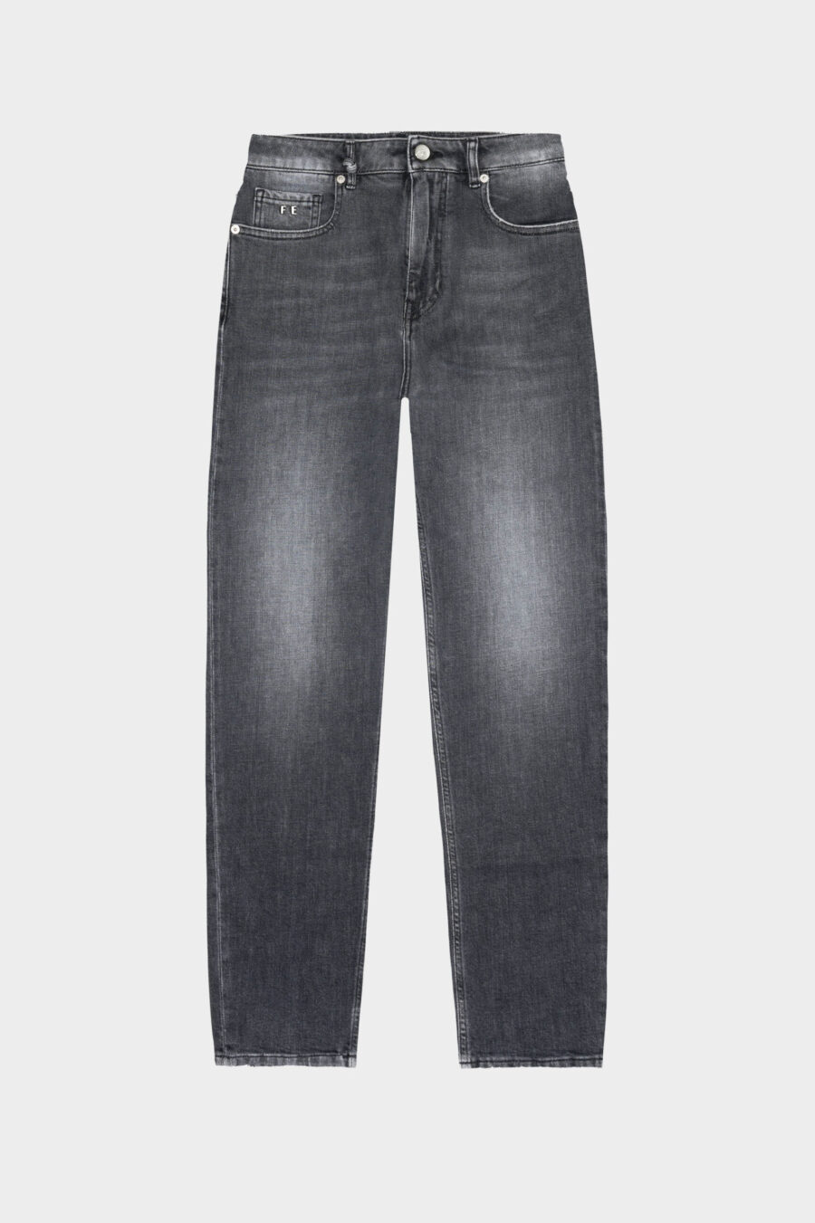 MONICA MUM JEANS IN BLACK DENIM