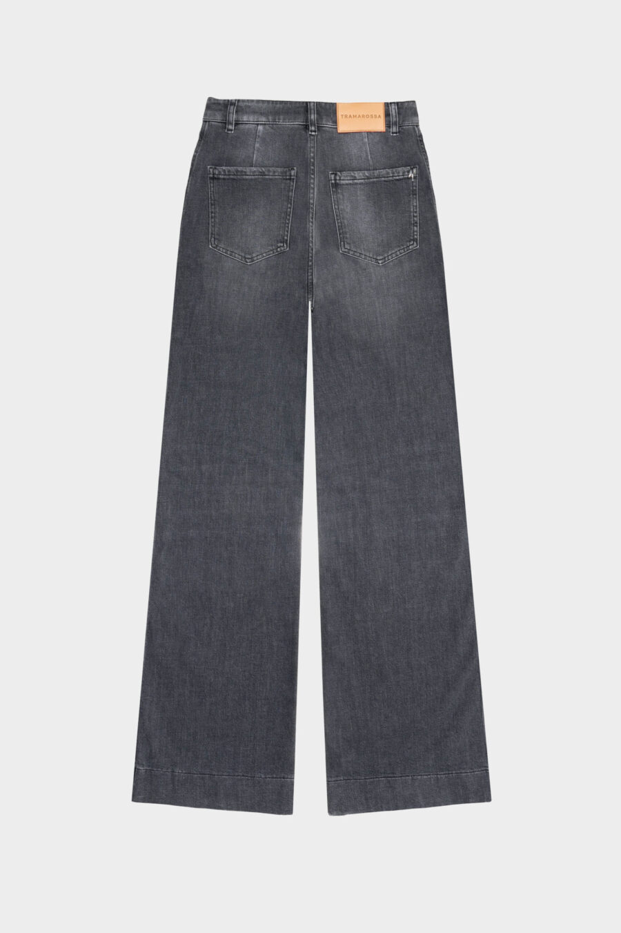 JEANS VIOLA POCKET WIDE LEG IN DENIM NERO - immagine 11