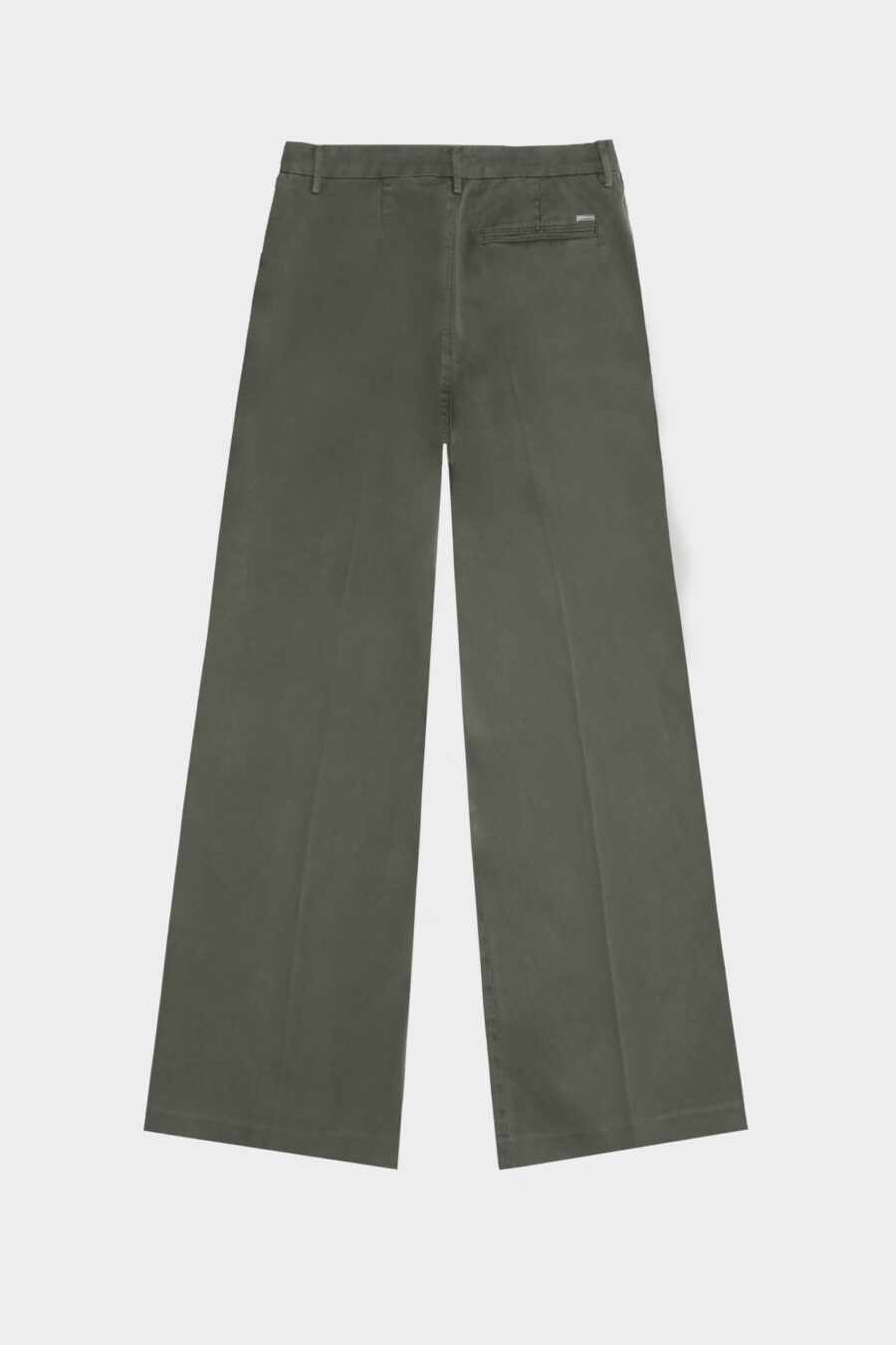 AURELIA WIDE LEG PANTS IN GREEN COTTON GABARDINE - Image 12