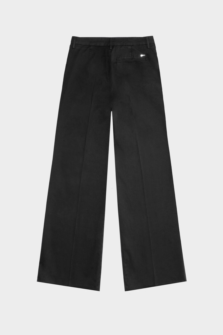 AURELIA WIDE LEG PANTS IN BLACK COTTON GABARDINE - Image 12