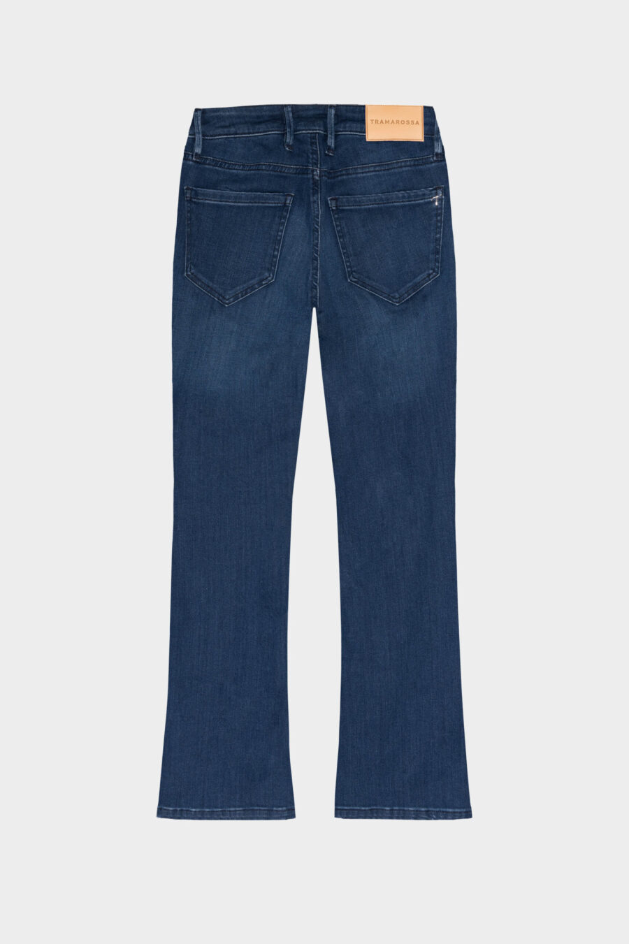 BIANCA FLARE CUT JEANS IN MEDIUM BLUE STRETCH DENIM - Image 11
