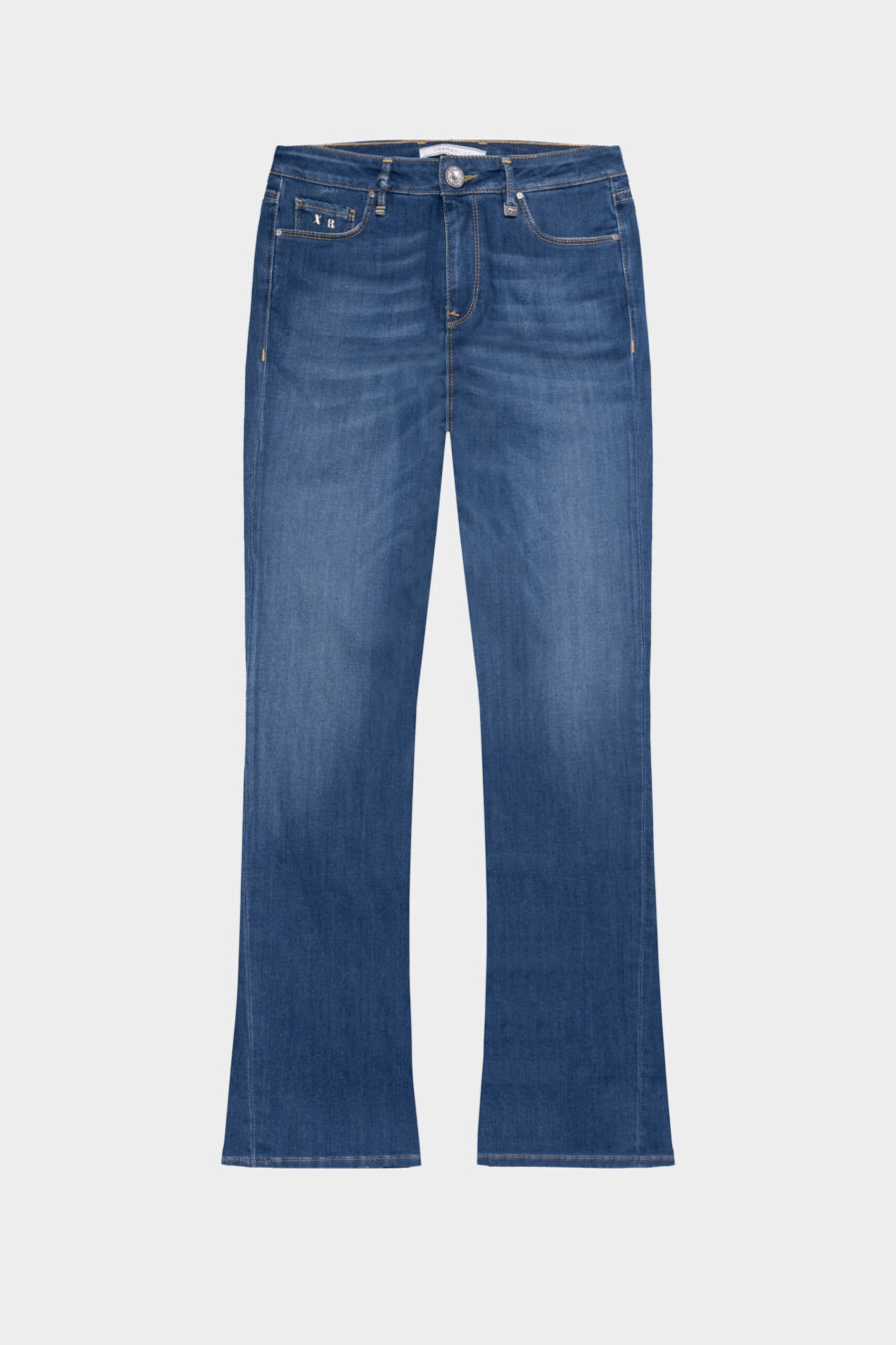 JEANS BIANCA FLARE CUT FLARE IN DENIM STRETCH BLU MEDIO