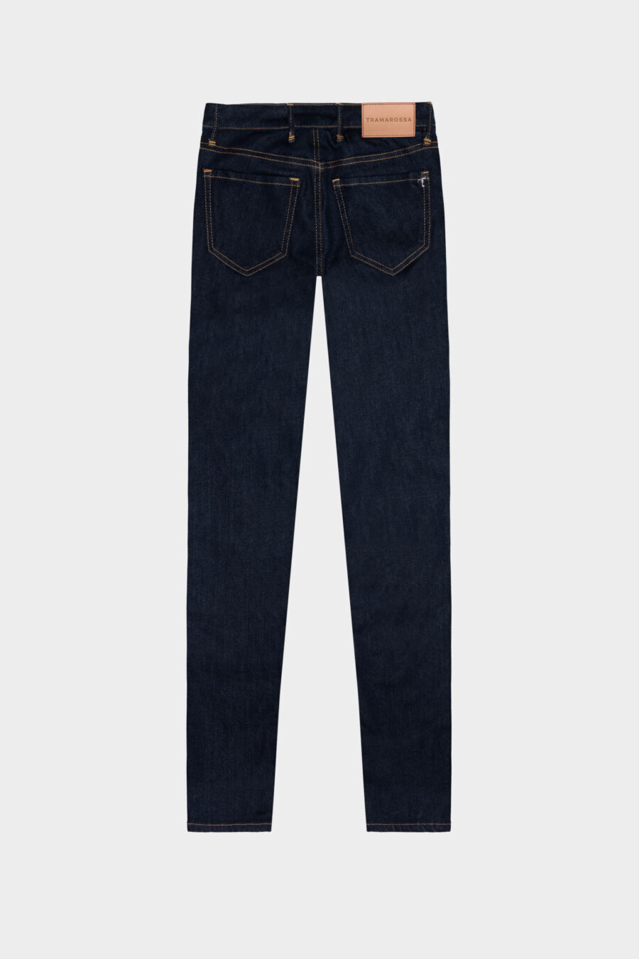 JEANS BIANCA SLIM SKINNY IN DENIM STRETCH BLU SCURO - immagine 10