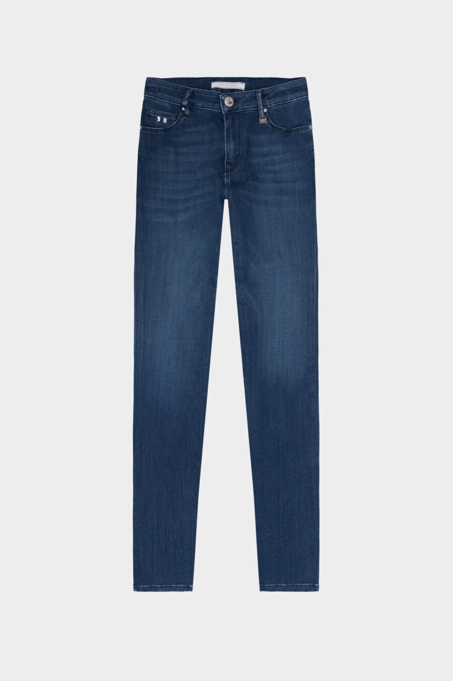 JEANS BIANCA SLIM SKINNY IN DENIM STRETCH BLU MEDIO