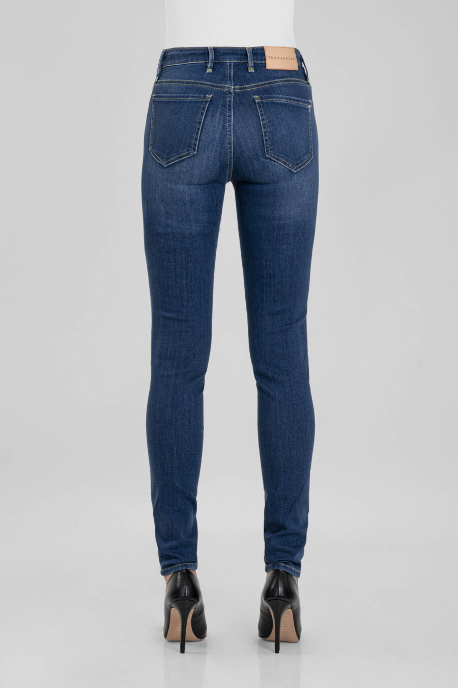 BIANCA SLIM SKINNY JEANS IN MEDIUM BLUE STRETCH DENIM - Image 6
