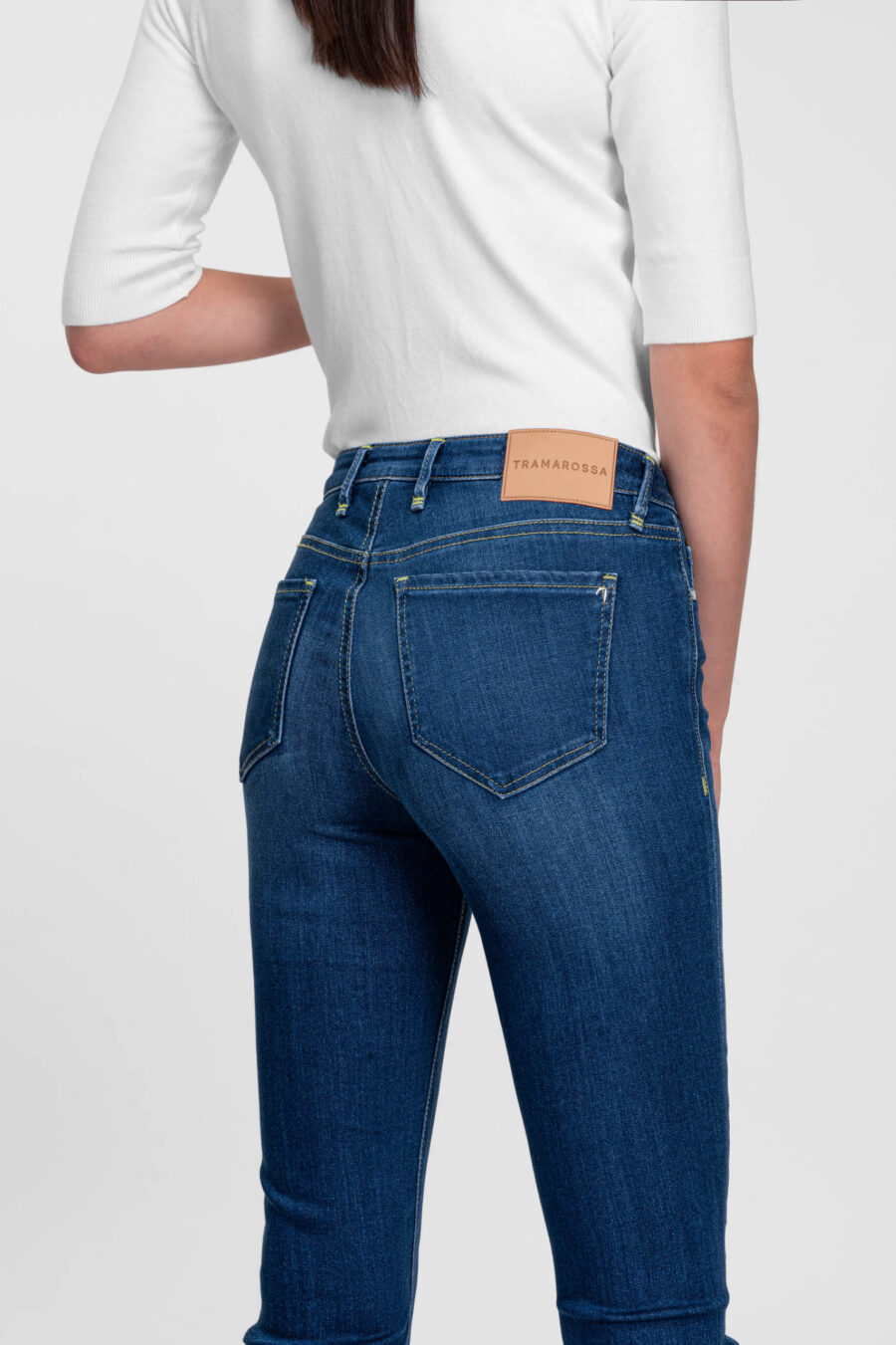 BIANCA SLIM SKINNY JEANS IN MEDIUM BLUE STRETCH DENIM - Image 4