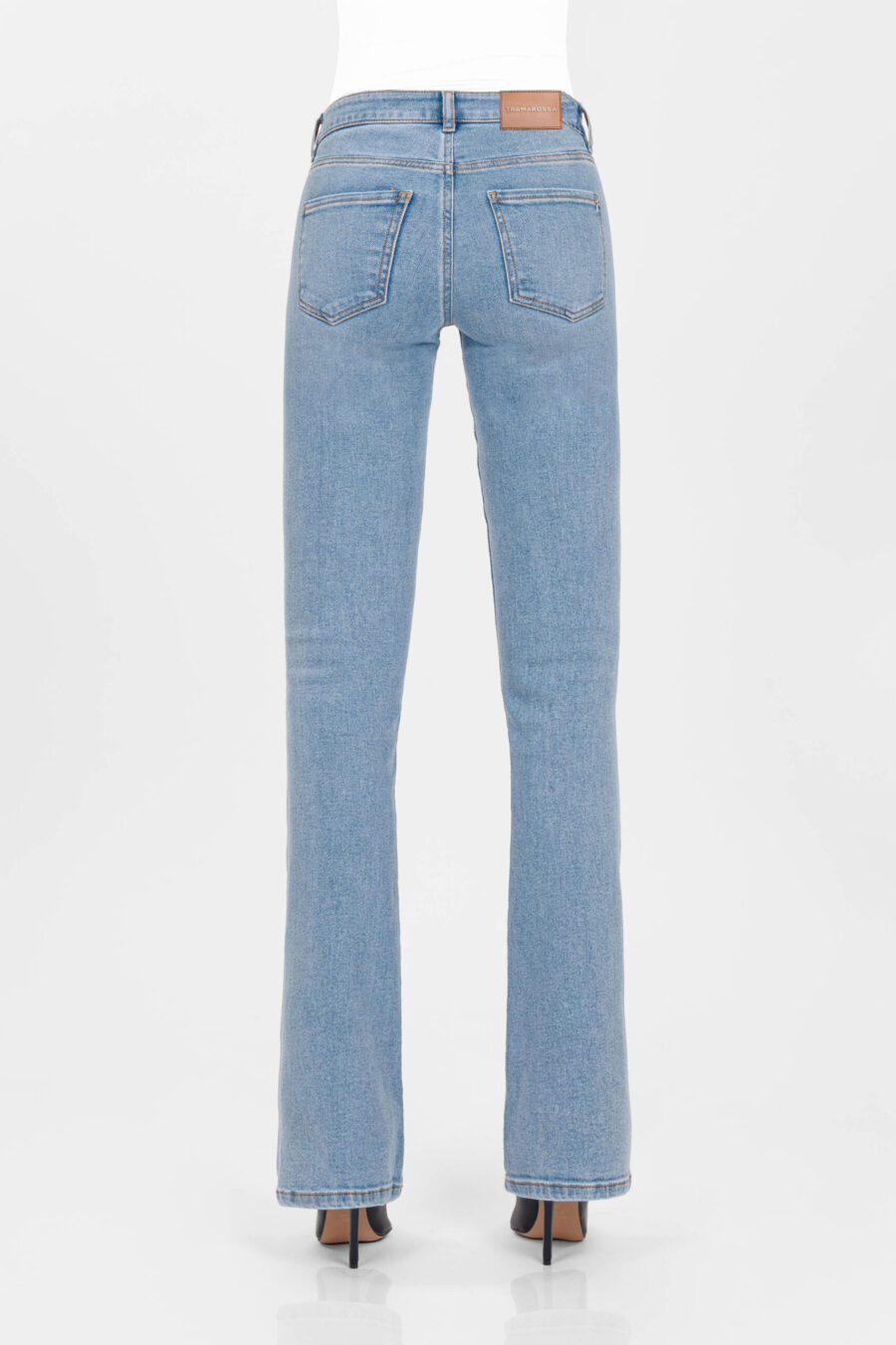 JEANS GRETA  BOOTCUT IN DENIM BLU MEDIO - immagine 7
