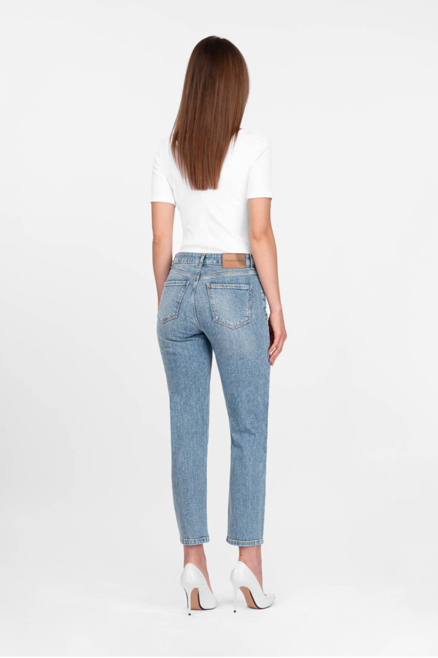 JEANS MONICA MUM IN DENIM BLU CHIARO - immagine 3