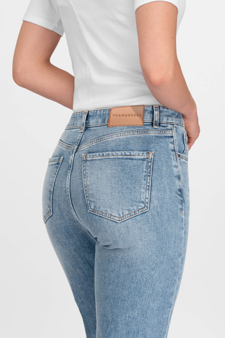 JEANS MONICA MUM IN DENIM BLU CHIARO - immagine 4