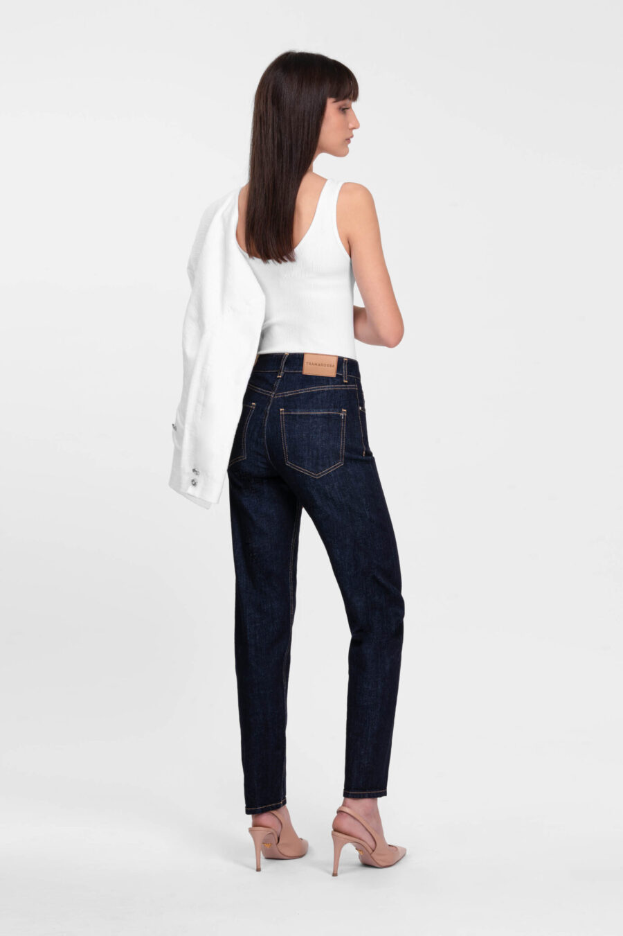 JEANS MONICA MUM IN DENIM BLU SCURO - immagine 3