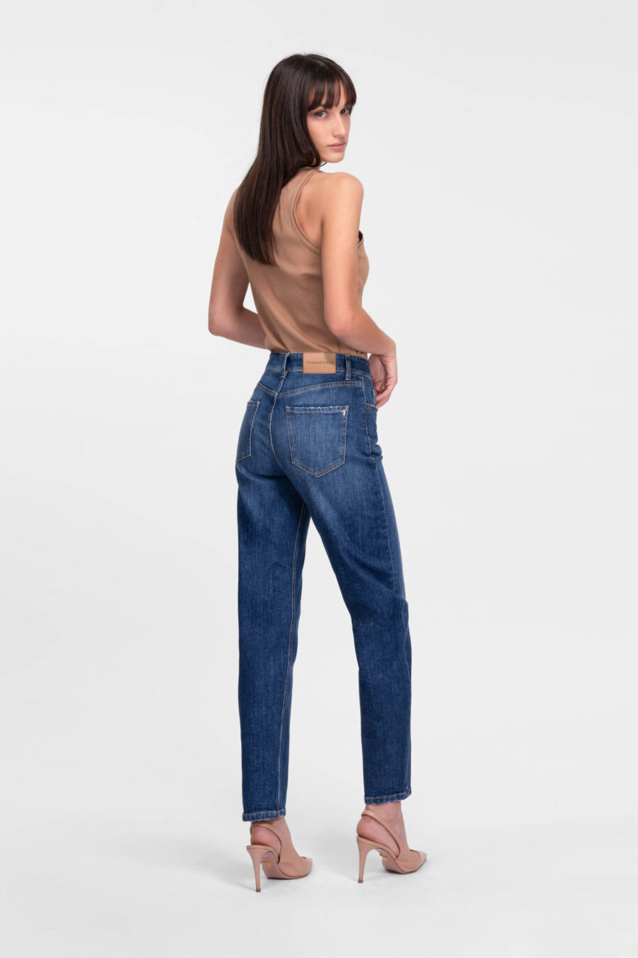 MONICA MUM JEANS IN MEDIUM BLUE DENIM - Image 3