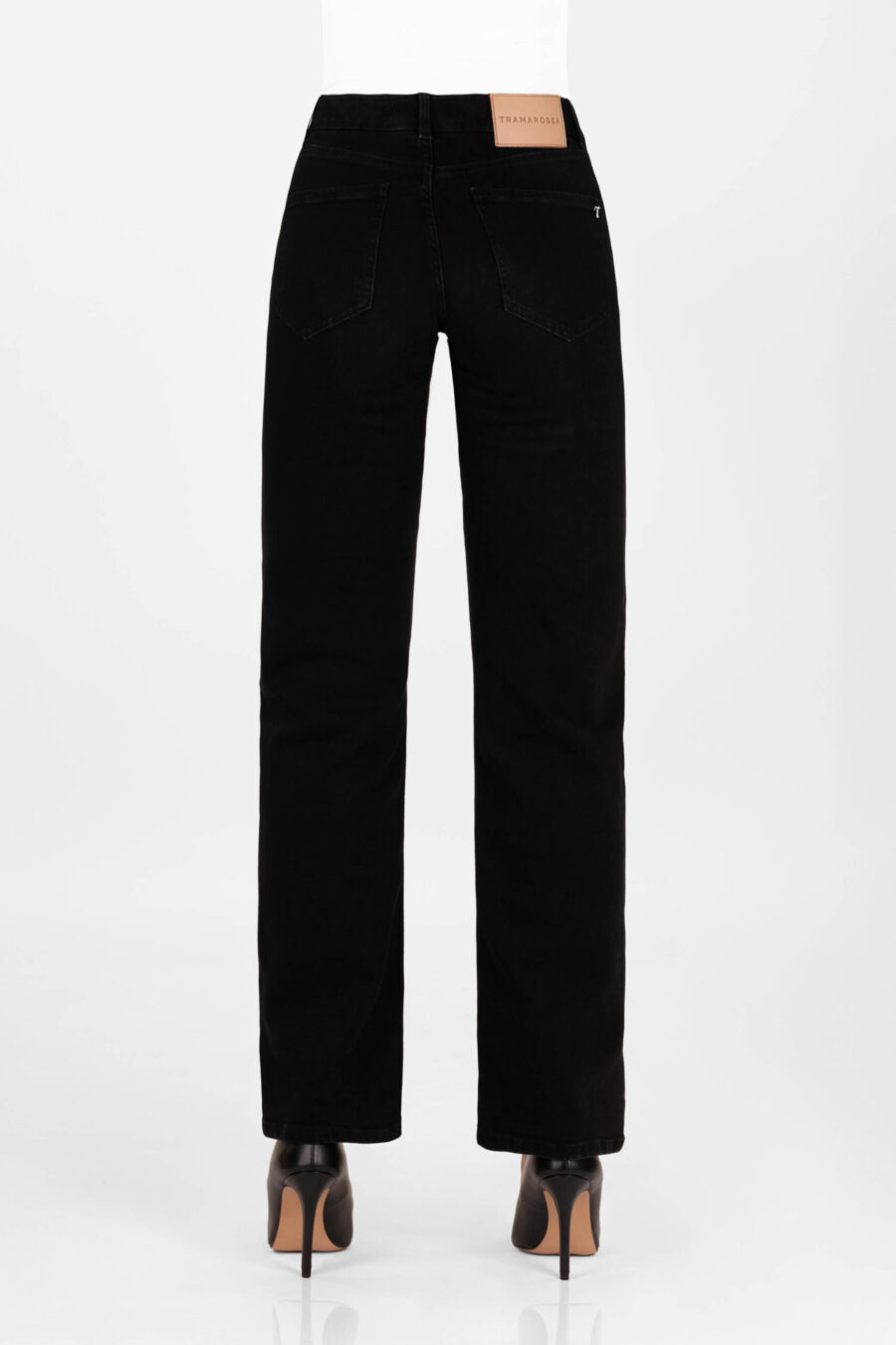 JEANS MONICA STRAIGHT IN DENIM NERO - immagine 6