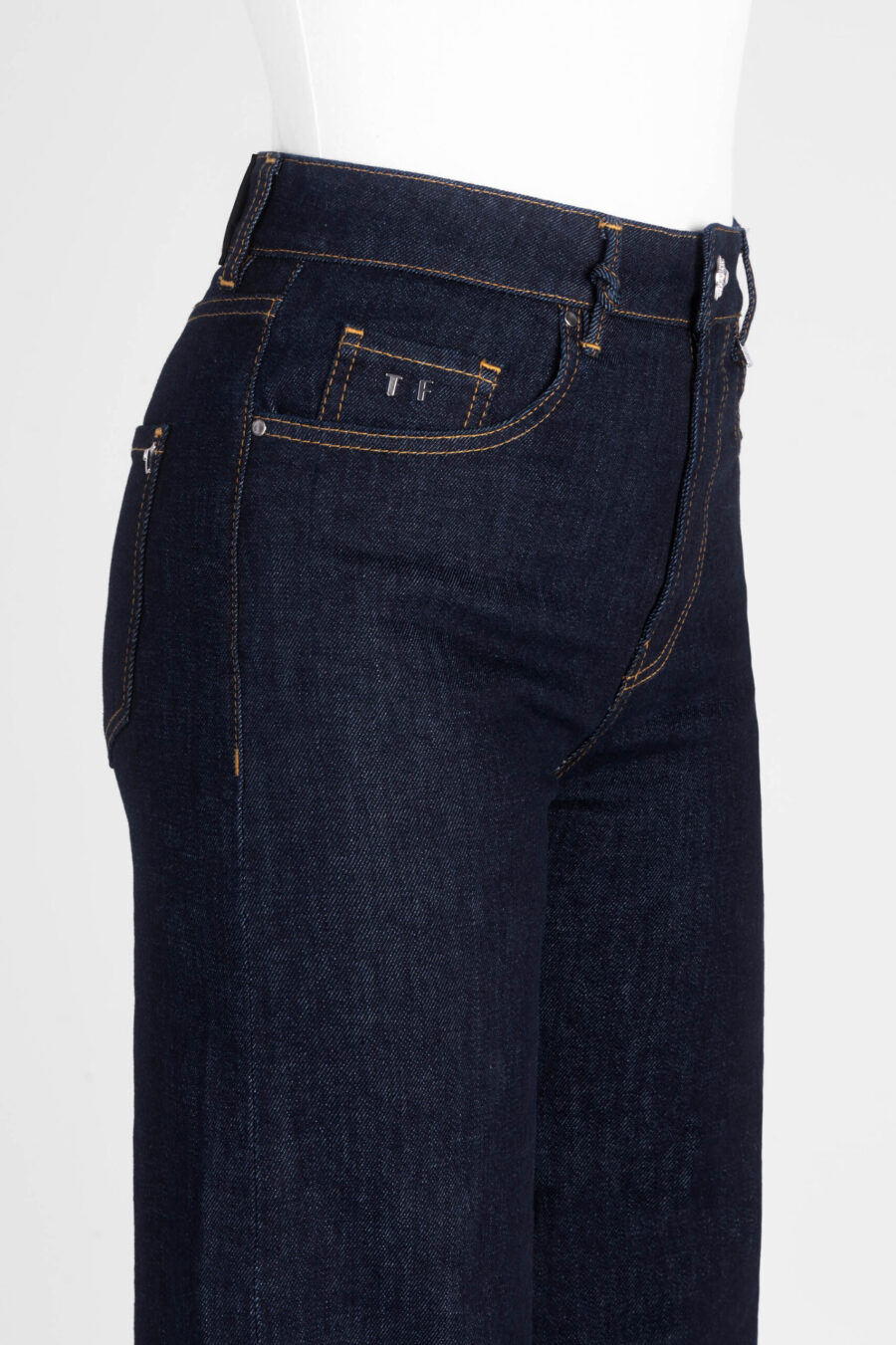 JEANS MONICA WIDE WIDE LEG IN DENIM BLU SCURO - immagine 8