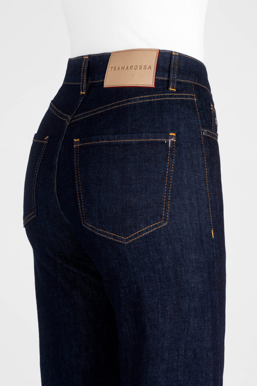 JEANS MONICA WIDE WIDE LEG IN DENIM BLU SCURO - immagine 7