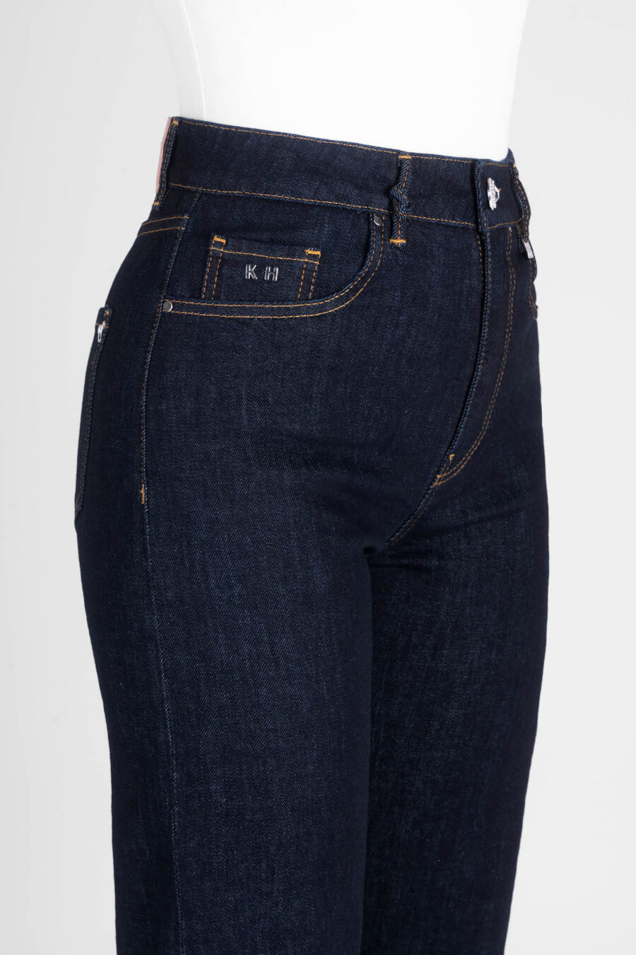 JEANS MONICA STRAIGHT IN DENIM BLU SCURO - immagine 6