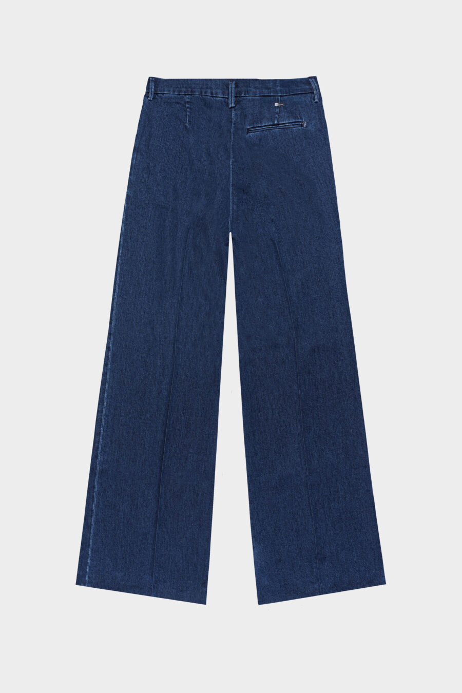 AURELIA WIDE LEG PANTS IN MEDIUM BLUE COTTON GABARDINE - Image 10