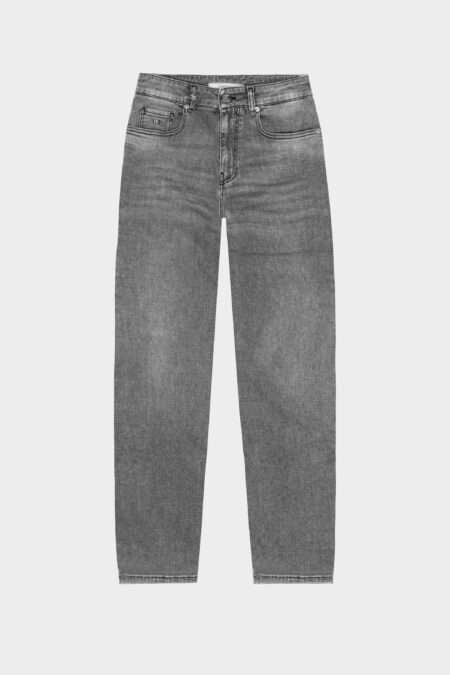 MONICA MUM JEANS IN BLACK DENIM