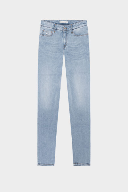 JEANS BIANCA SLIM SKINNY IN DENIM STRETCH BLU CHIARO