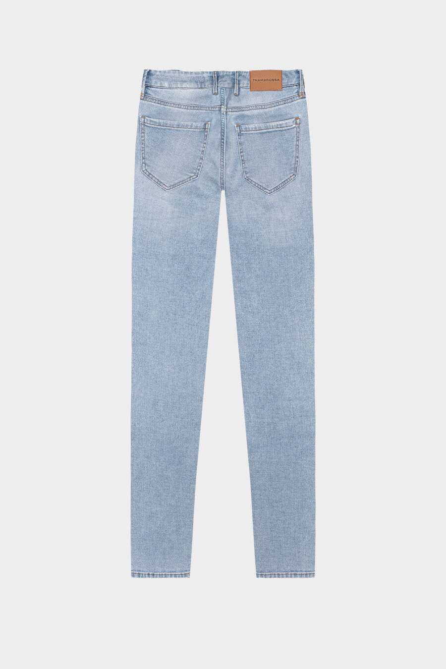 JEANS BIANCA SLIM SKINNY IN DENIM STRETCH BLU CHIARO - immagine 6