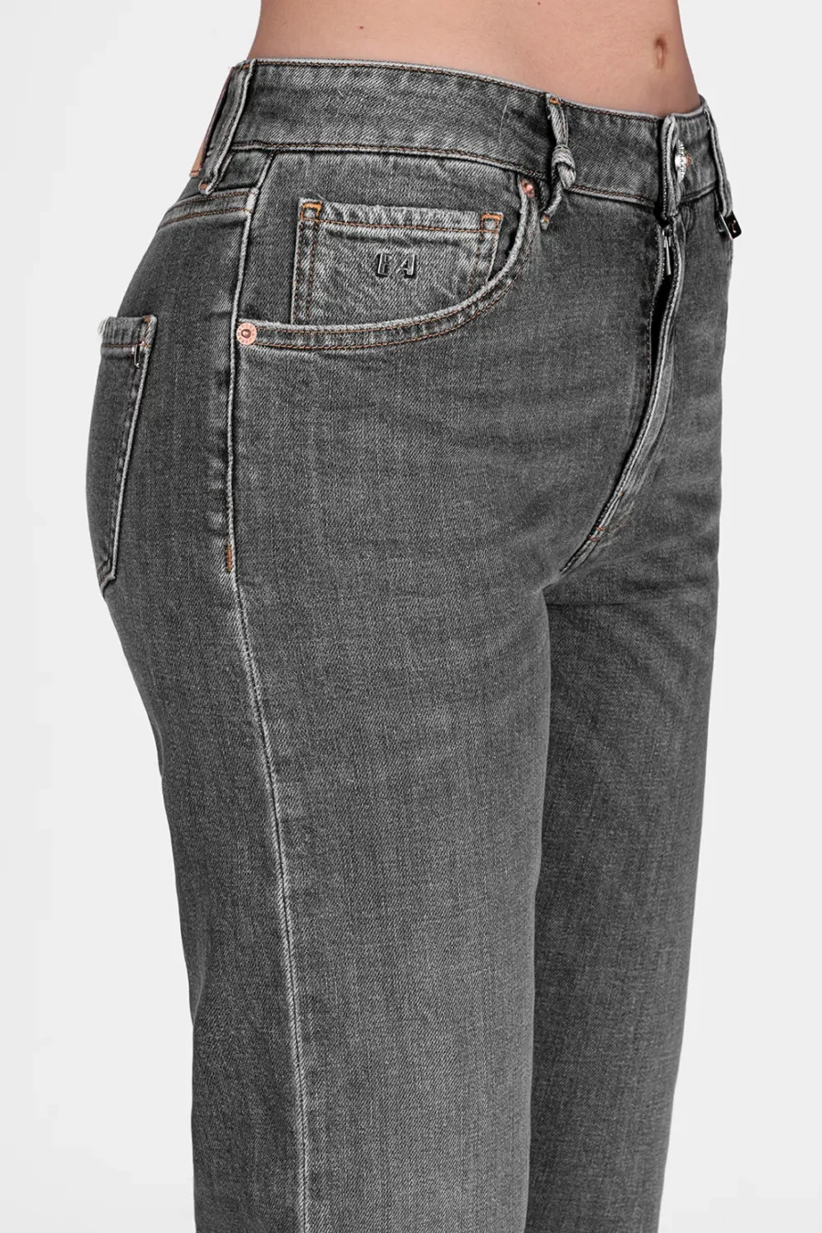 JEANS AMERICA SLIM IN DENIM GRIGIO - immagine 4