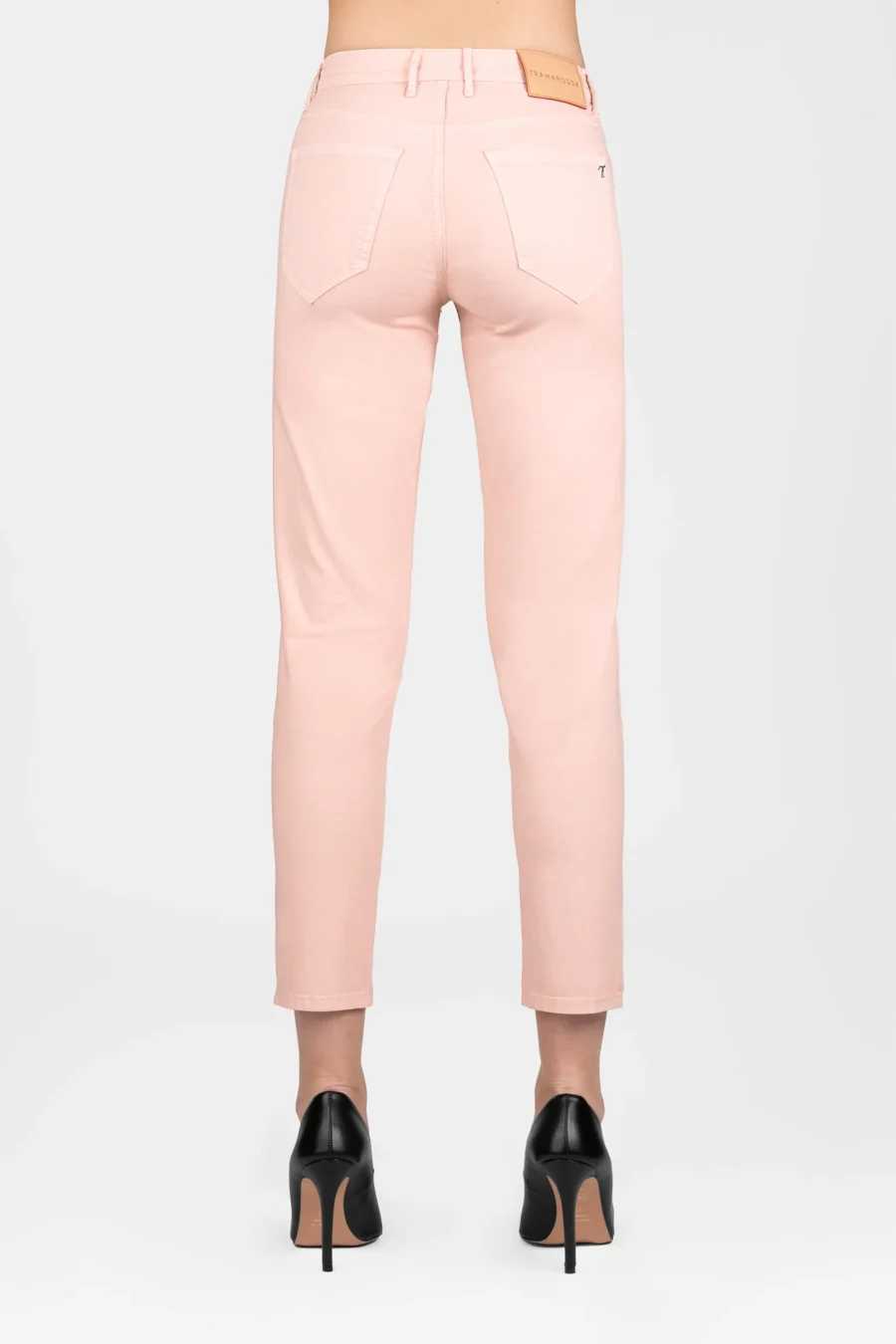 BIANCA CAPRI SKINNY PANTS IN ORANGE COTTON - Image 2