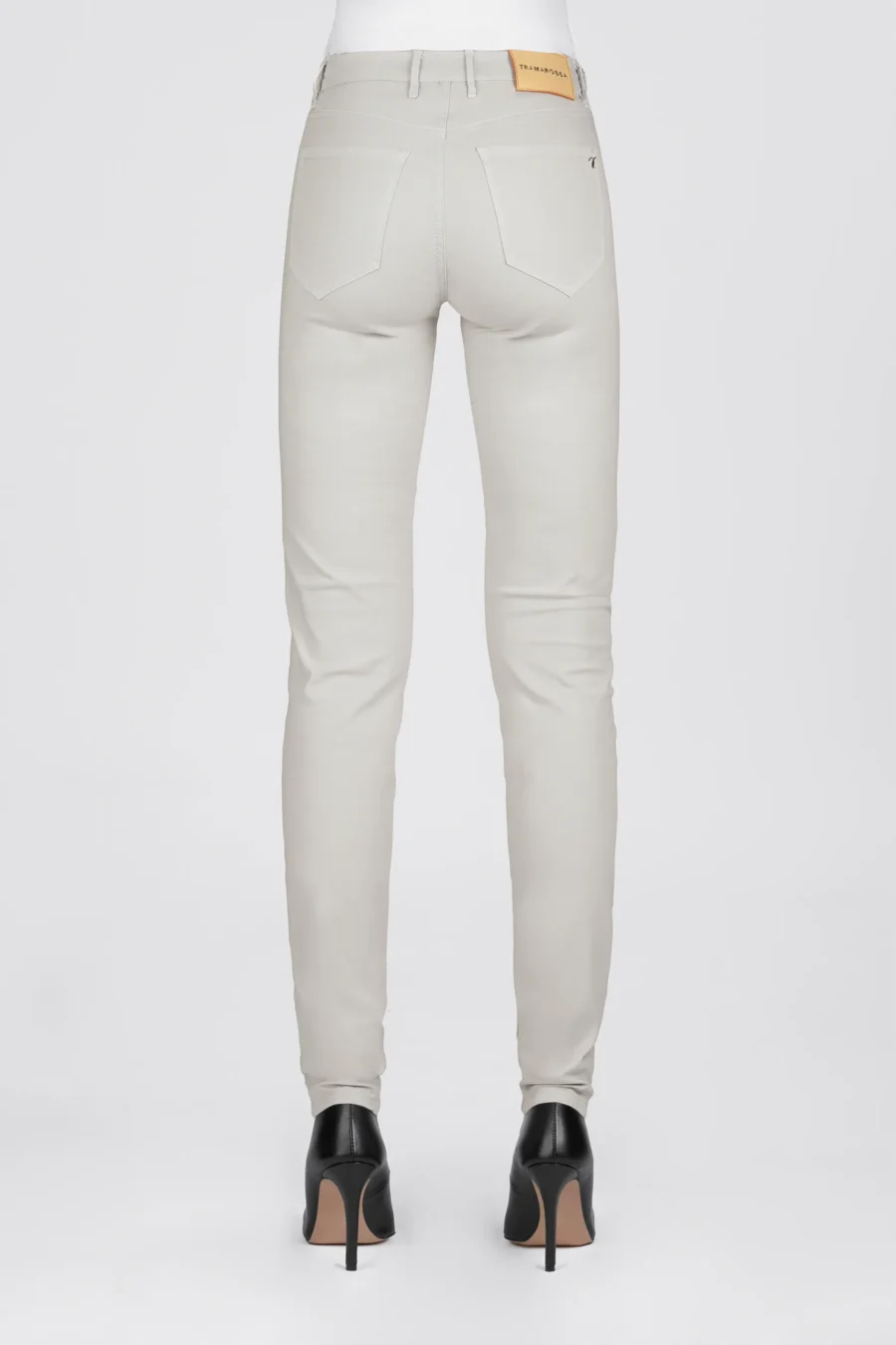 BIANCA SLIM SKINNY PANTS IN GRAY COTTON - Image 2