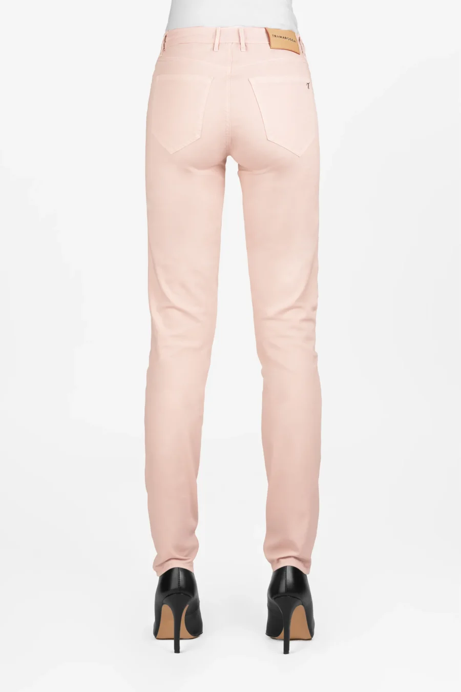 BIANCA SLIM SKINNY ORANGE COTTON PANTS - Image 2