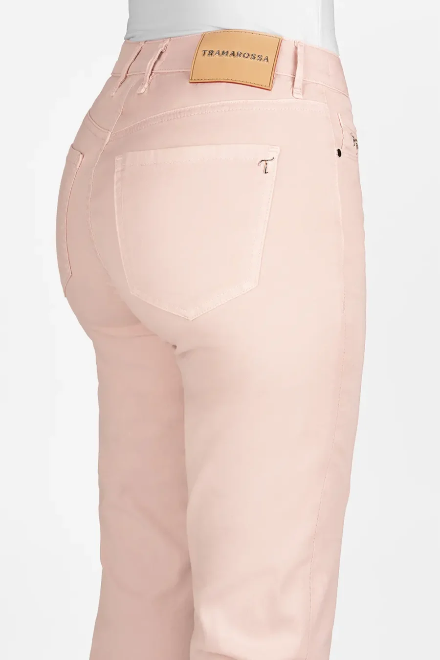 BIANCA SLIM SKINNY ORANGE COTTON PANTS - Image 3