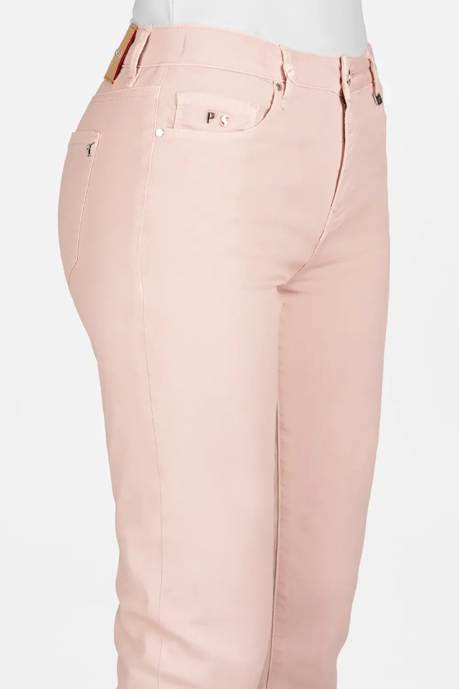 BIANCA SLIM SKINNY ORANGE COTTON PANTS - Image 4