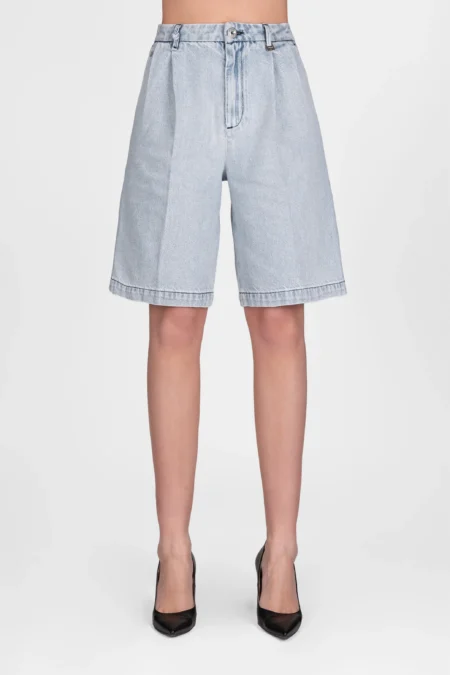 BERMUDA GABRY IN DENIM BLU CHIARO